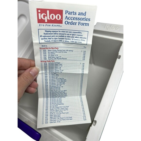 Igloo Polar Six teal purple ice chest insulated USA small lunch box 6 pack 1997 - Picture 10 of 12